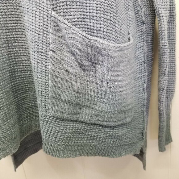 Moth S Ombre Green Blue Sweater Pocket Anthropologie UPTOWN Boxy Oversized - Picture 3 of 6